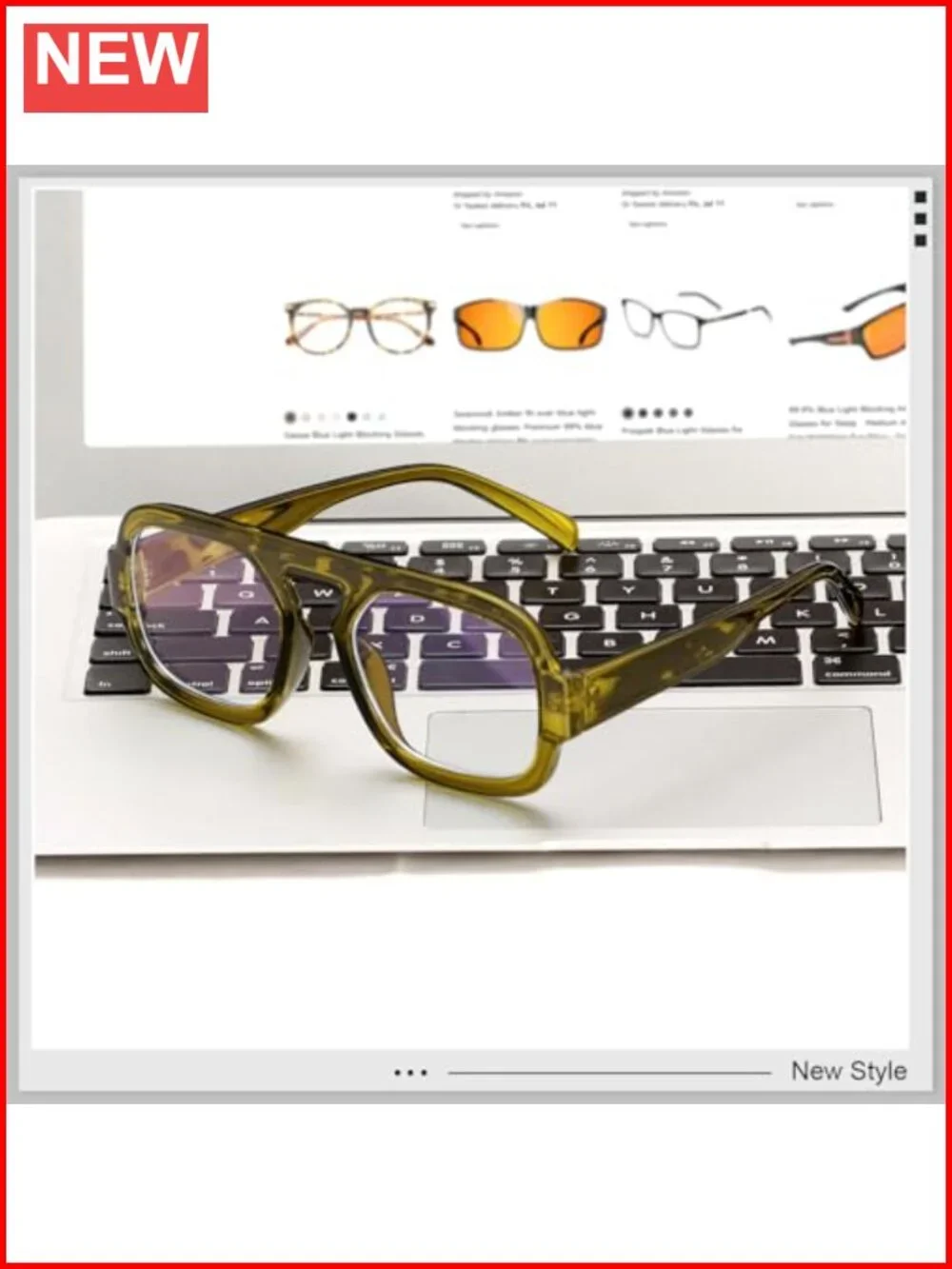 Blue Light Blocking Glasses Square Flat Top Computer Eyeglasses Anti Eyestrain